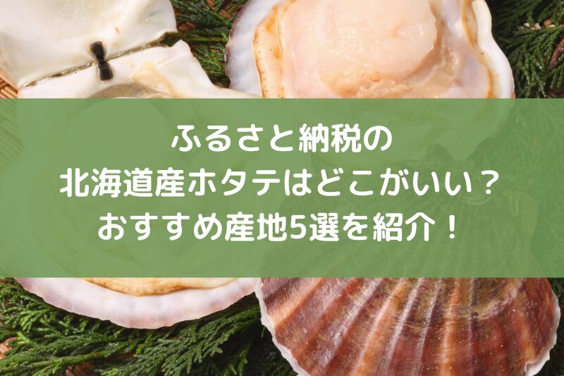 ふるさと納税の北海道産ホタテはどこがいい？おすすめ5選を紹介！
