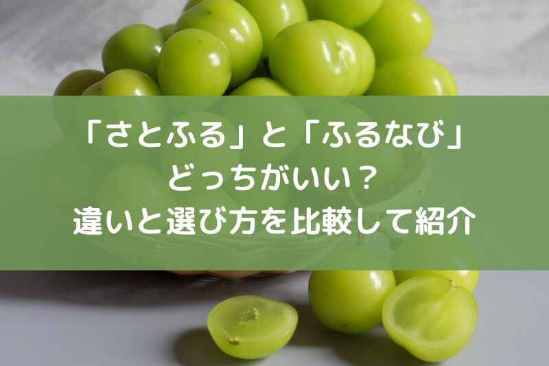 さとふるとふるなびどっち？